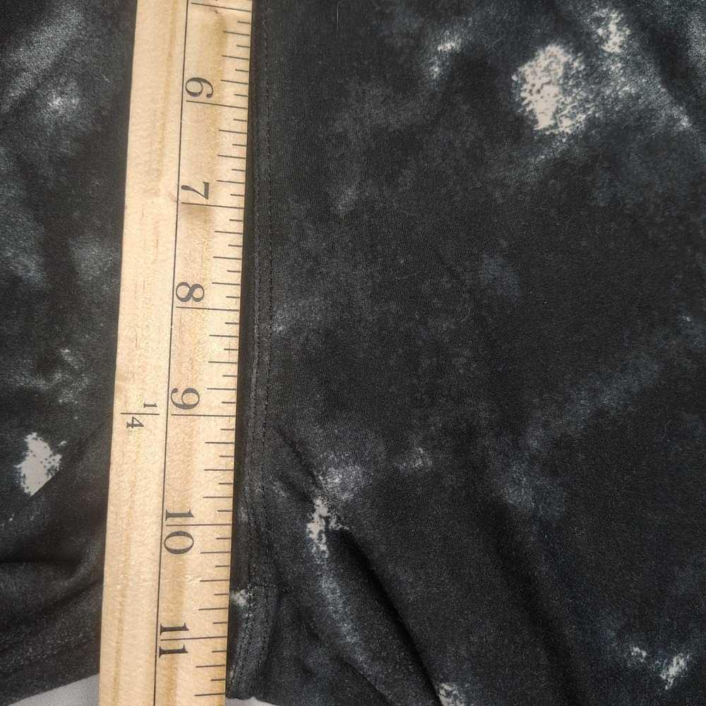 LuLaRoe Leggings Womens TC2 Black White Distressed Tie Dye Polyester Spandex - Picture 7 of 8